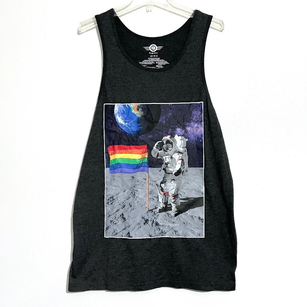 MAD ENGINE Pride Flag Astronaut Moon Tank Top